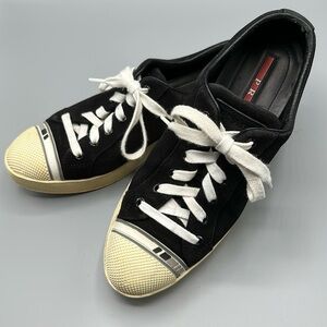 Prada Black Suede Sneakers 9/39